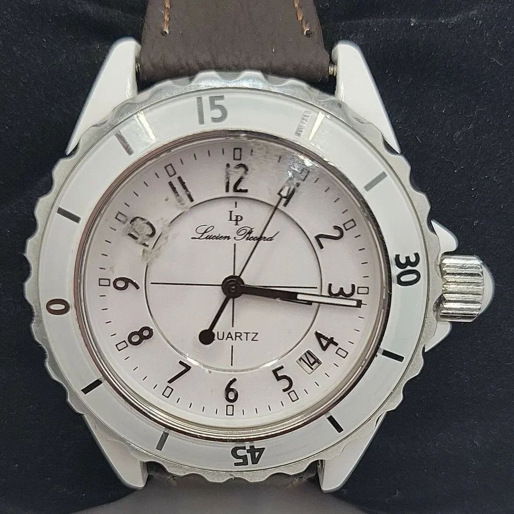 LUCIEN PICCARD 28005SL Women's Brown Leather Analog Dial Quartz Watch BC145